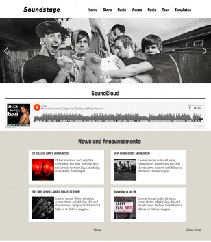 Soundstage Musicblogger template
