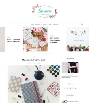 Sparrowblogger template