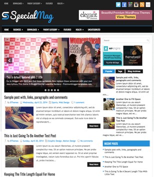 SpecialMagblogger template