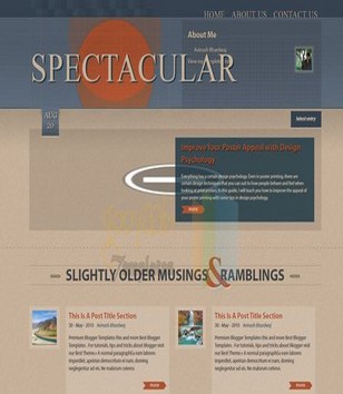 Spectacularblogger template