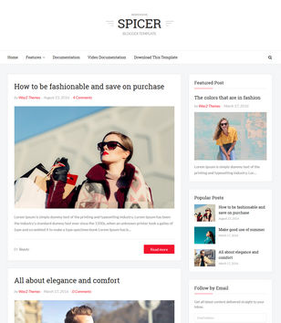 Spicerblogger template