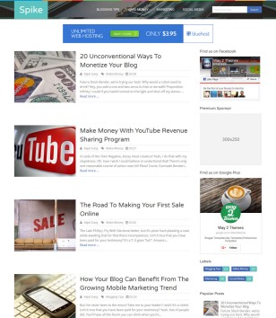 Spike Blogblogger template