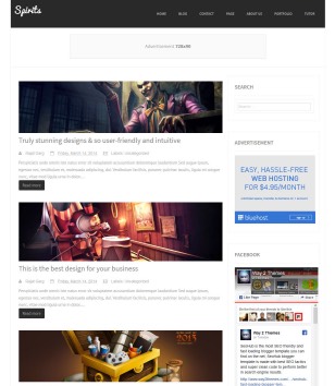 Spirits Responsiveblogger template