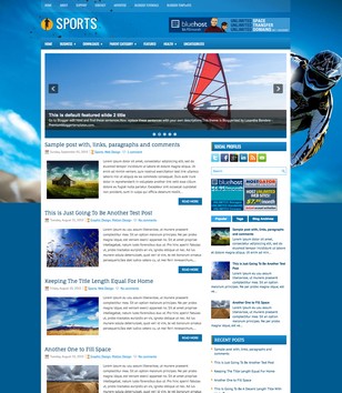 Sports 2 Columnsblogger template