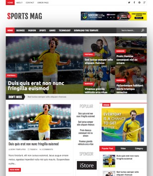Sports Magblogger template