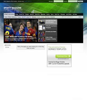 Sporty Magazineblogger template