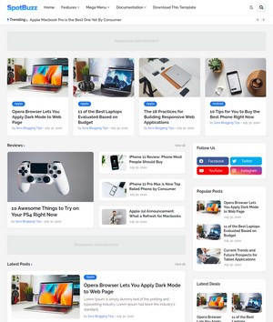 SpotBuzzblogger template