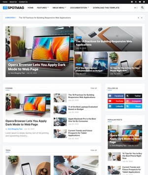 SpotMagblogger template