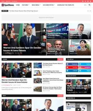 SpotNewsblogger template