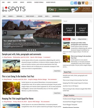 Spots 2 Columnsblogger template