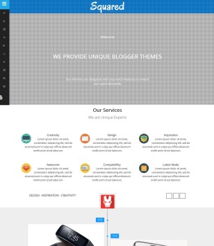 Squared Portfolioblogger template