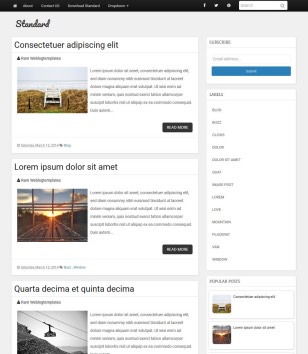 Standard Responsiveblogger template