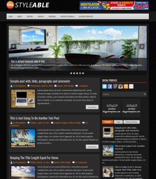 Magazine Styleableblogger template