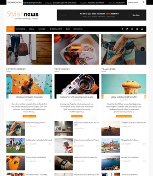 Stylish Newsblogger template