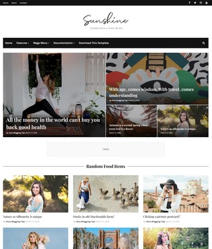 SunShineblogger template