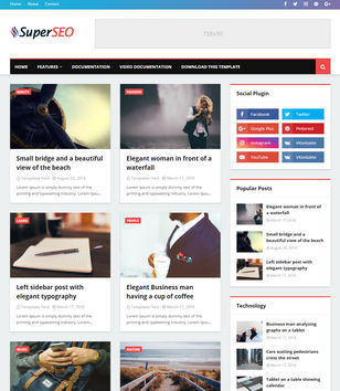 Super Seo Optimisedblogger template