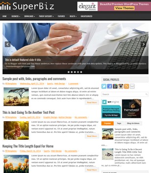 SuperBiz 2 Columnsblogger template
