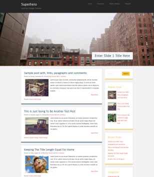 Superhero Responsiveblogger template