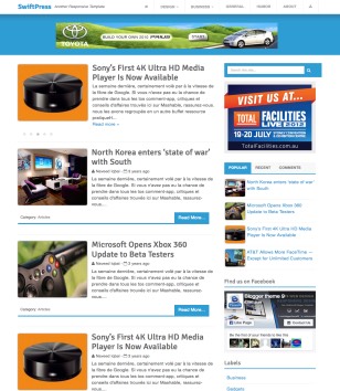 SwiftPressblogger template