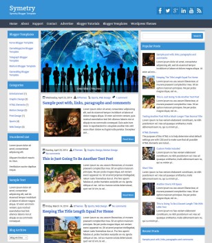 Symetry Responsiveblogger template