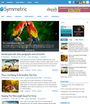Symmetricblogger template