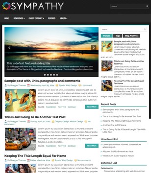 Sympathyblogger template