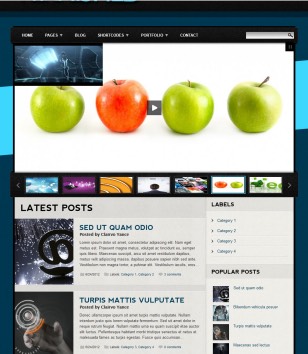 Tarnished Slideshowblogger template