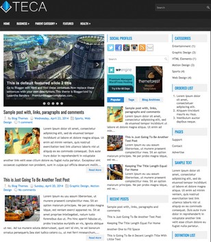 Teca Responsiveblogger template