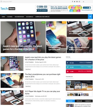 Tech Newsblogger template