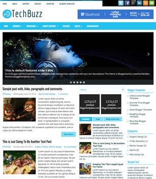 TechBuzz Responsiveblogger template