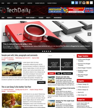 TechDaily Magblogger template