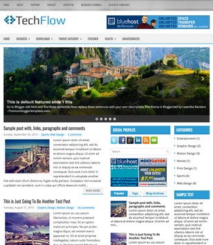 TechFlow 3 Columnsblogger template