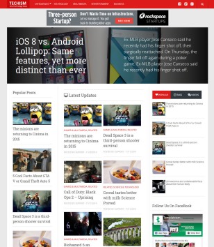 Techism Responsiveblogger template