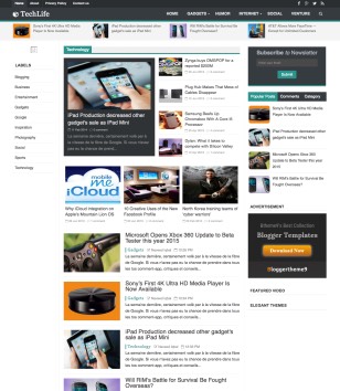 TechLifeblogger template