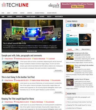 TechLine Responsiveblogger template