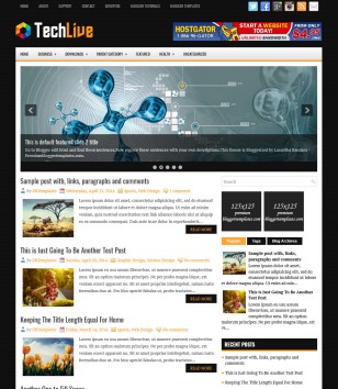 Responsive TechLiveblogger template