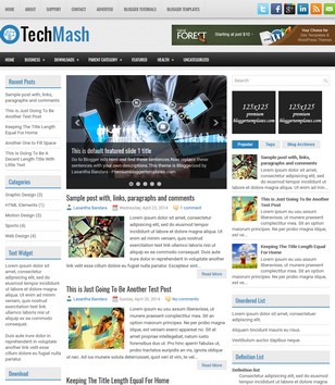 TechMash Magazineblogger template