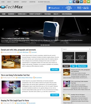 TechMax 2 Columnsblogger template