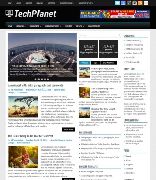 TechPlanet Responsiveblogger template
