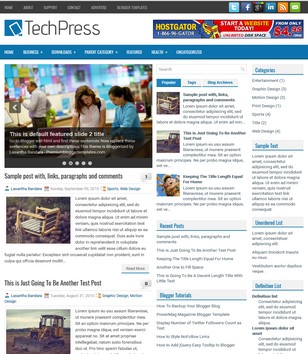 TechPress Technologyblogger template