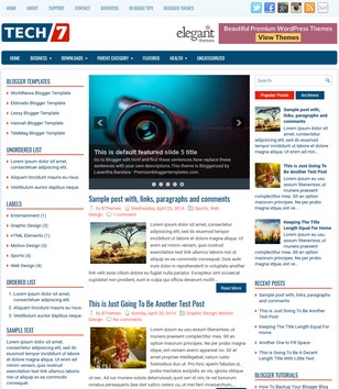 TechSevenblogger template