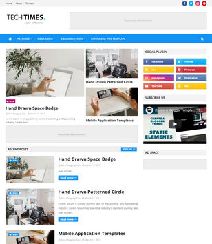 TechTimesblogger template