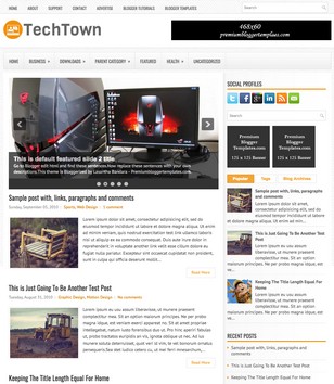 TechTown Whiteblogger template