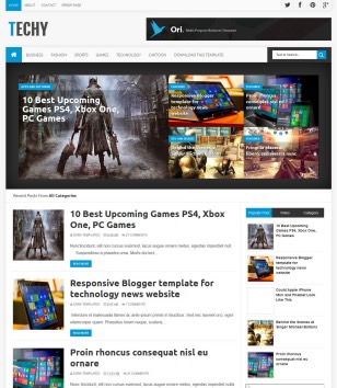 Techy Responsive Magblogger template