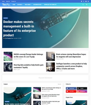 Tecifyblogger template