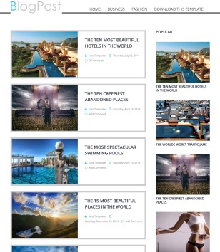 Template Blog Postblogger template