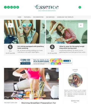 The Essenceblogger template