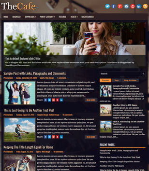 TheCafeblogger template