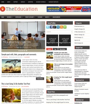 TheEducation Responsiveblogger template