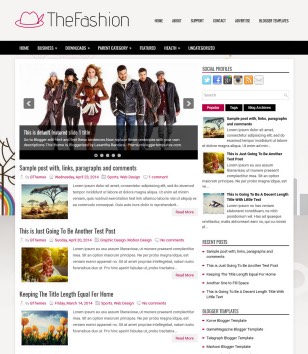 Responsive TheFashionblogger template